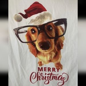 Denim & Flower Ricky Singh Merry Christmas Short Sleeve Dog T Shirt Sz S…